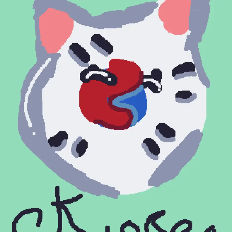 My countryball KOREA IS not where i live by @malkckie