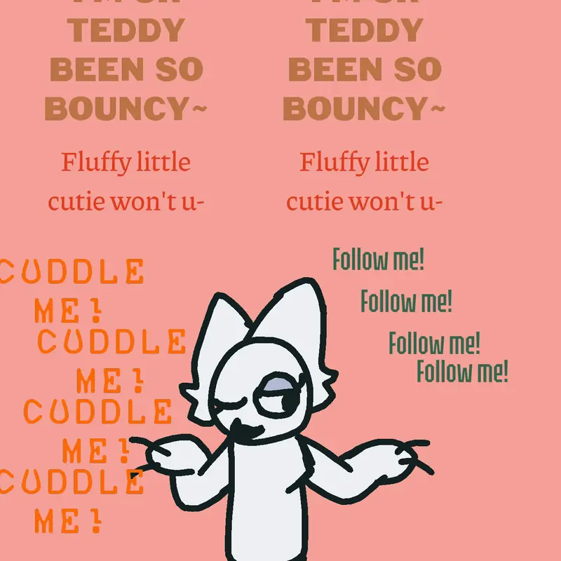 Psycho teddy by @Secret_agent_fan45