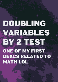 Doubling Variable by 2 Test
