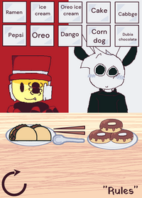 my first Mukbang Collab with old oc