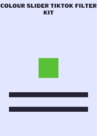 Colour slider tiktok filter kit