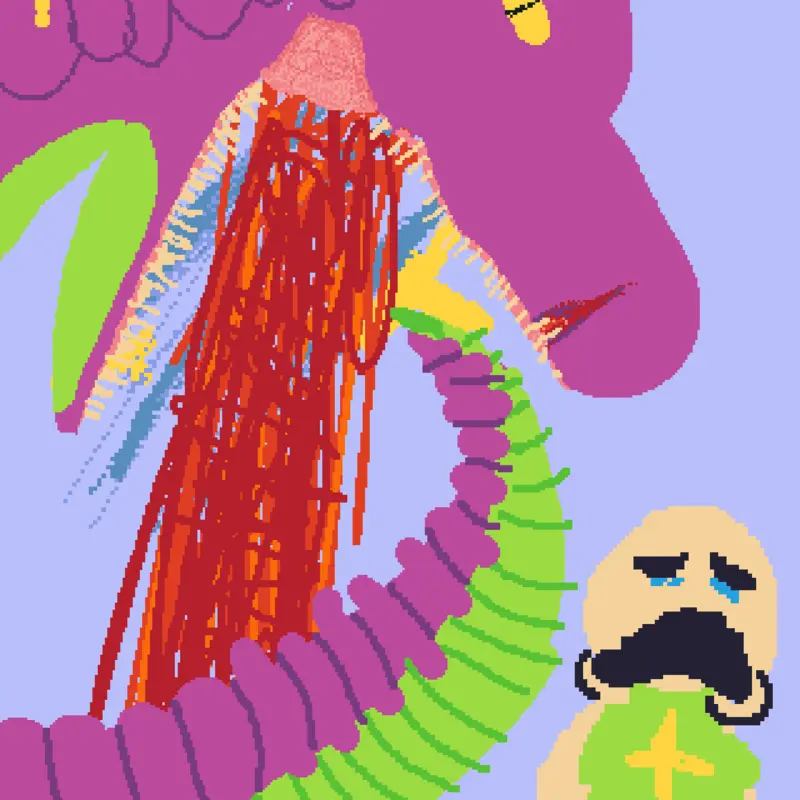 Barney the killer dinosaur! by @braco_123-2