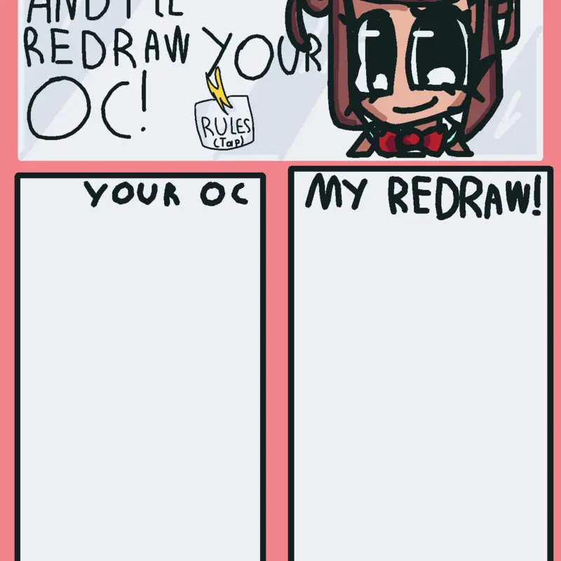 I'll redraw your oc! by @MalakZwina