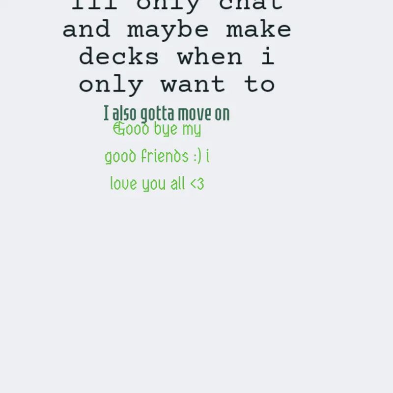 Goodbye note by @Am_an_IDI0T