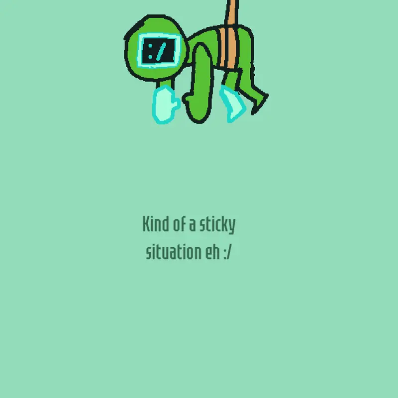 Sticky situation:/ by @greetheclanker