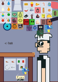 Feed Fake peppino from pizza tower