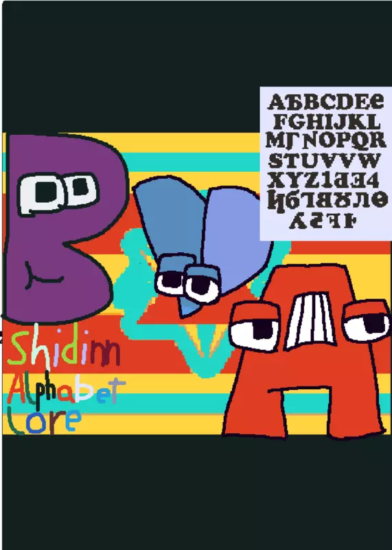 Shidinn alphabet lore (A-ㅏ) by @Xerpy_357_AUTTP