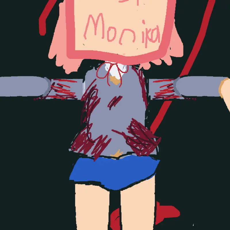 Natsuki just monikaed by @ChocoUwU