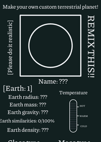 Custom terrestrial planet