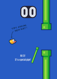A RIGGED FLAPPY BIRD THAT HAS ACK SOUNDS