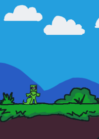 This is the first thing I created, character...