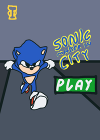 Sonic master in city