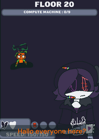 I go floor+20 i have one heart and twisted...