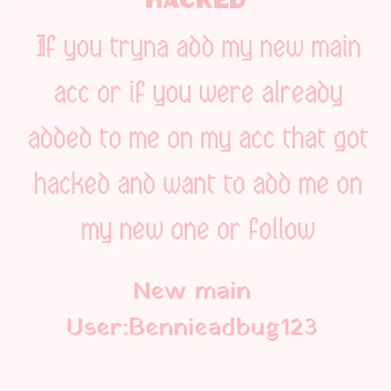 My roblox account got hacked by @B3NNI3_Official-