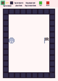 AI solving maze