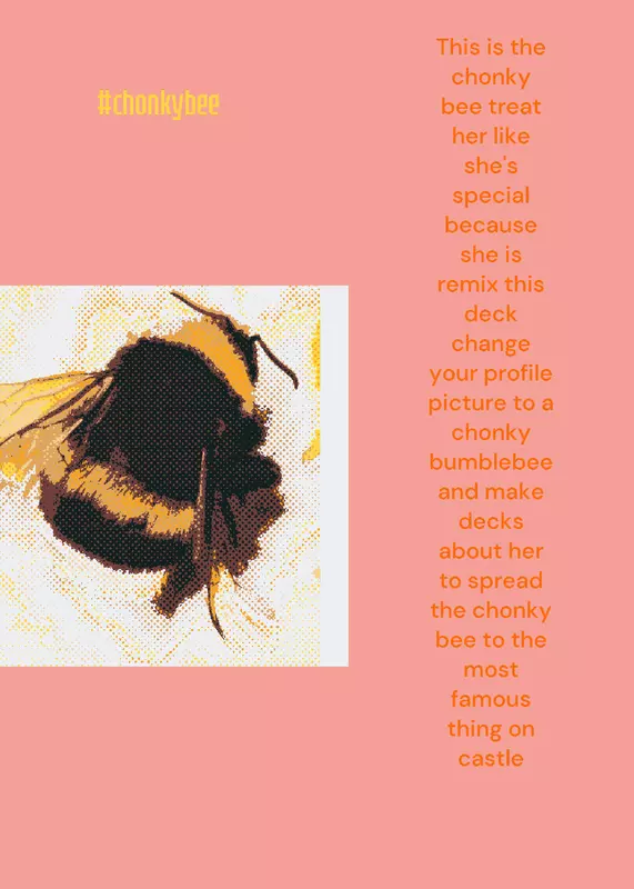 Chonky bee by @gillygames