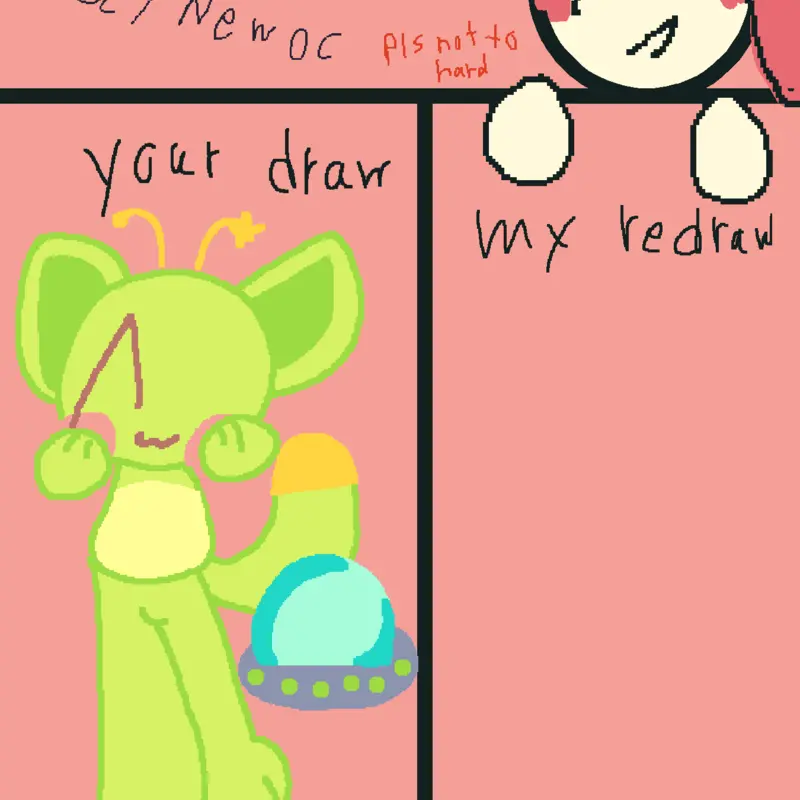 Redrawing ocs (shout out to owner) by @lillythelillypad