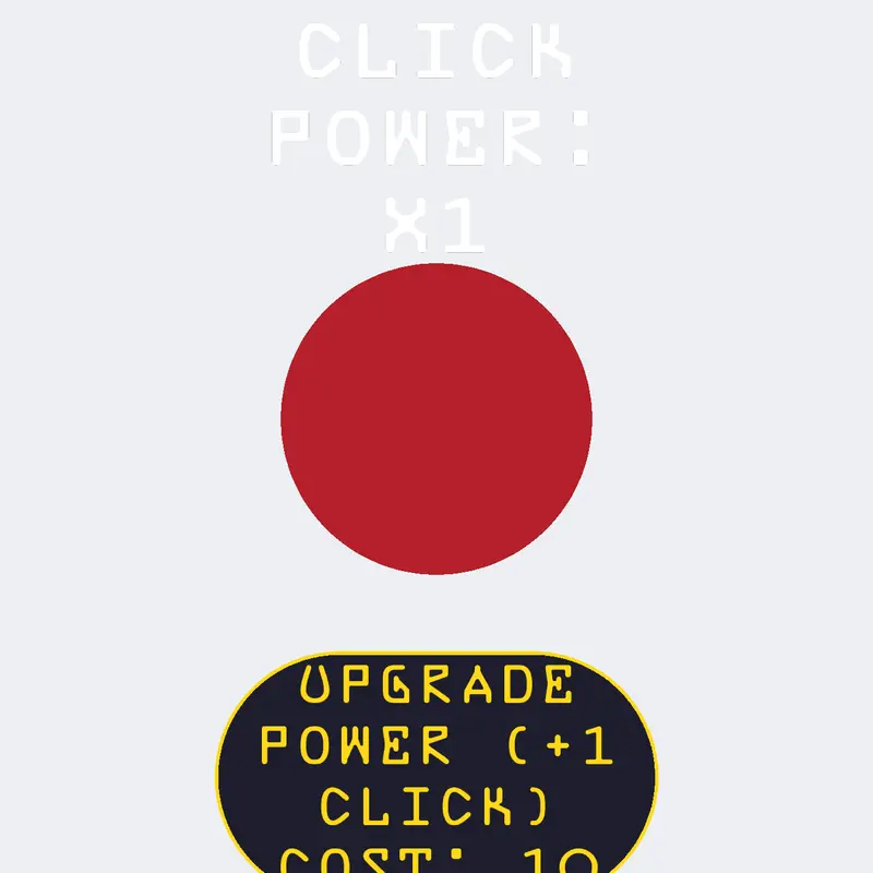 Button clicker game by @Alisaif