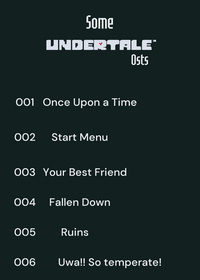 Some UNDERTALE Osts