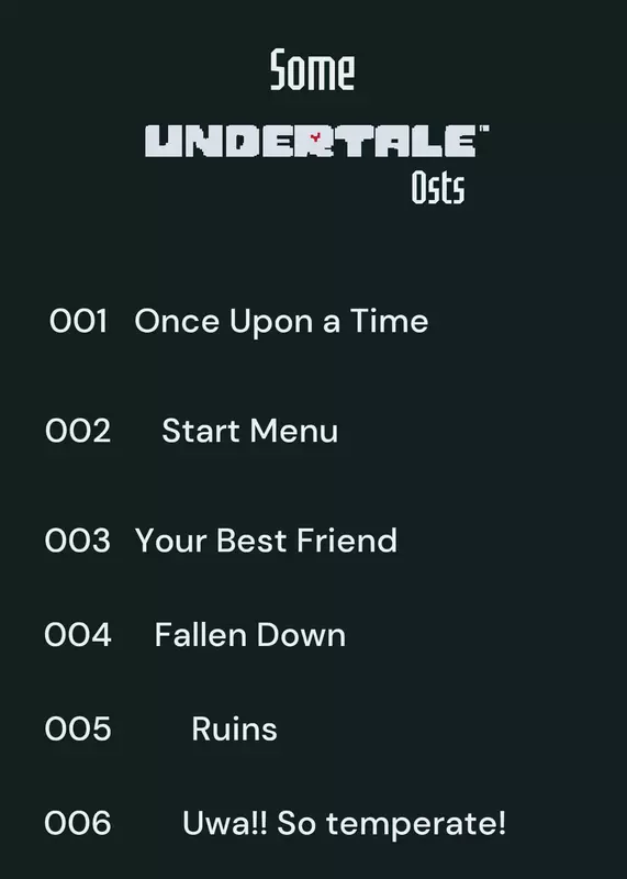 Some UNDERTALE Osts by @LeoPro09