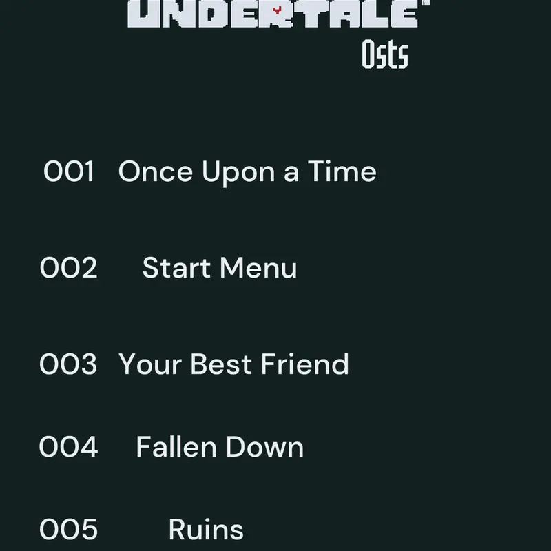Some UNDERTALE Osts by @LeoF09