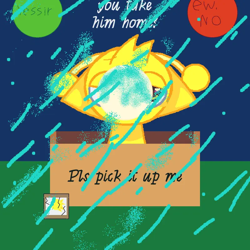 Simón is adopted. by @NaranjitaTear