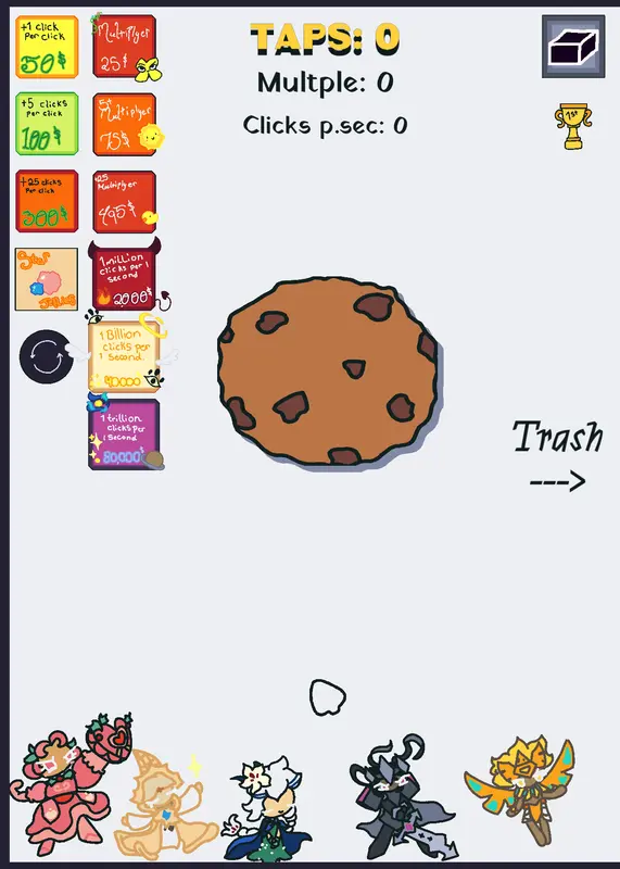 Cookie clicker by @duckygames101