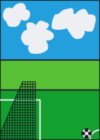 ball in the goal