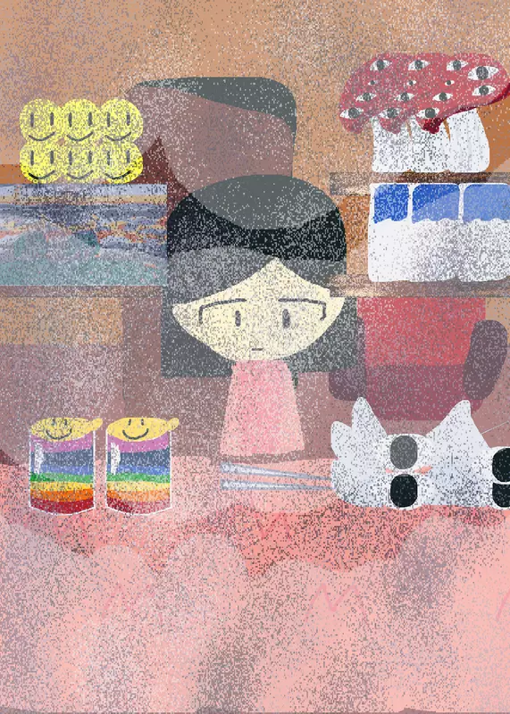 eating in dreamcore by @i_love_huggy_wuggy
