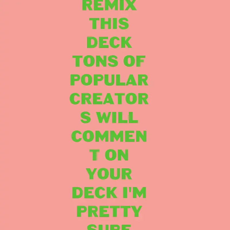 Remix deck by @your_localtwix