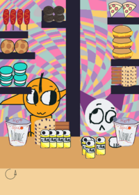 Emoji cat baby Mukbang