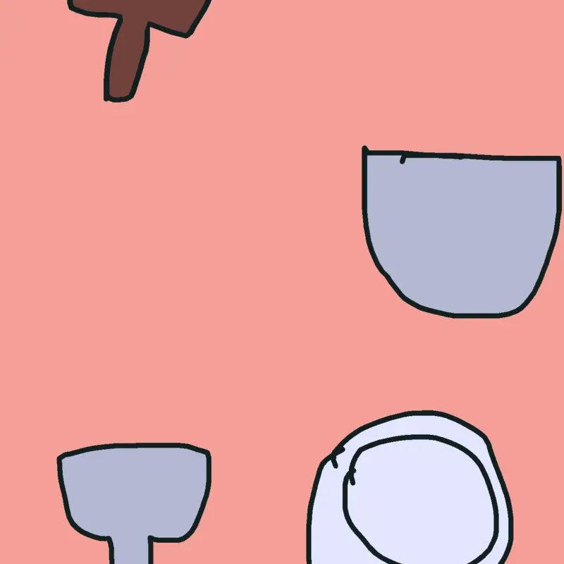 Breaking a plate, a cup, and a bowl! by @Puddingisyummy