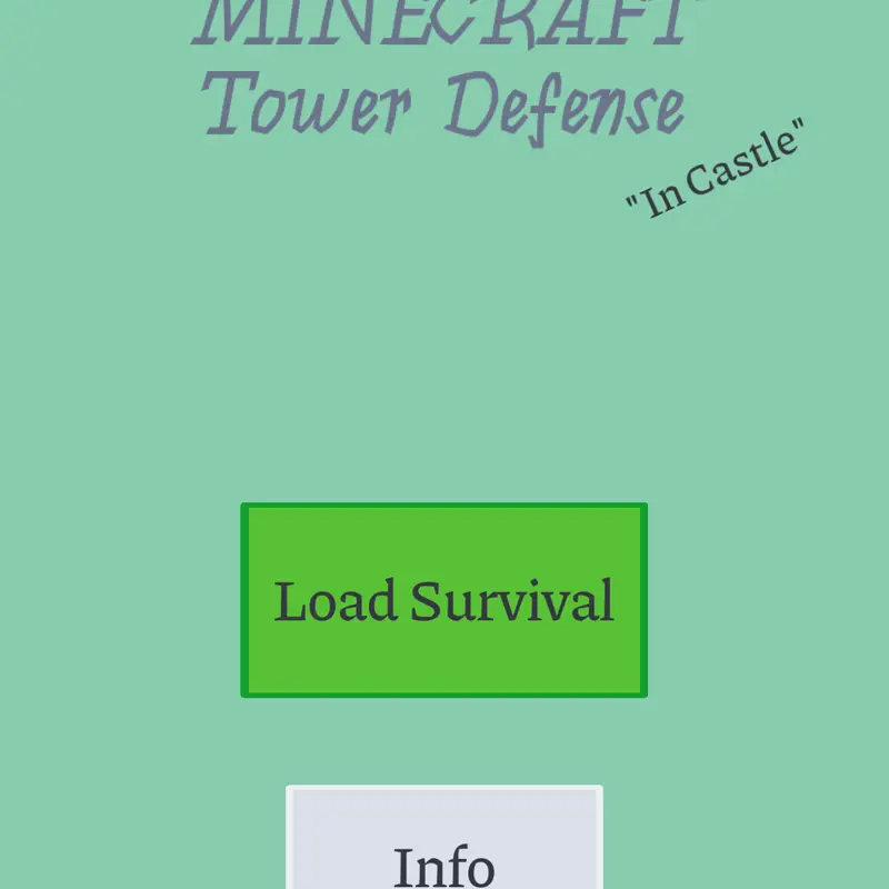 MINECRAFT TOWER DEFENSE by @FondAnswer4900
