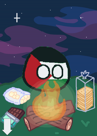 Palestine ball camping mukbang!