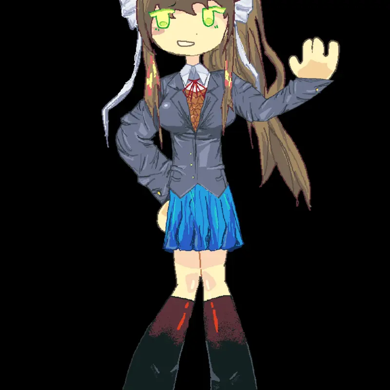 Just monika by @yuri_loves_you