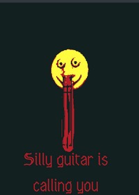 Silly guitar is calling at you