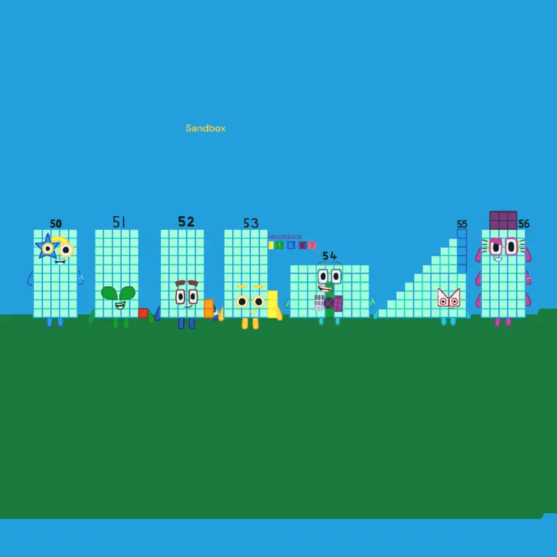 Numberblocks sandbox by @JasmineHarris