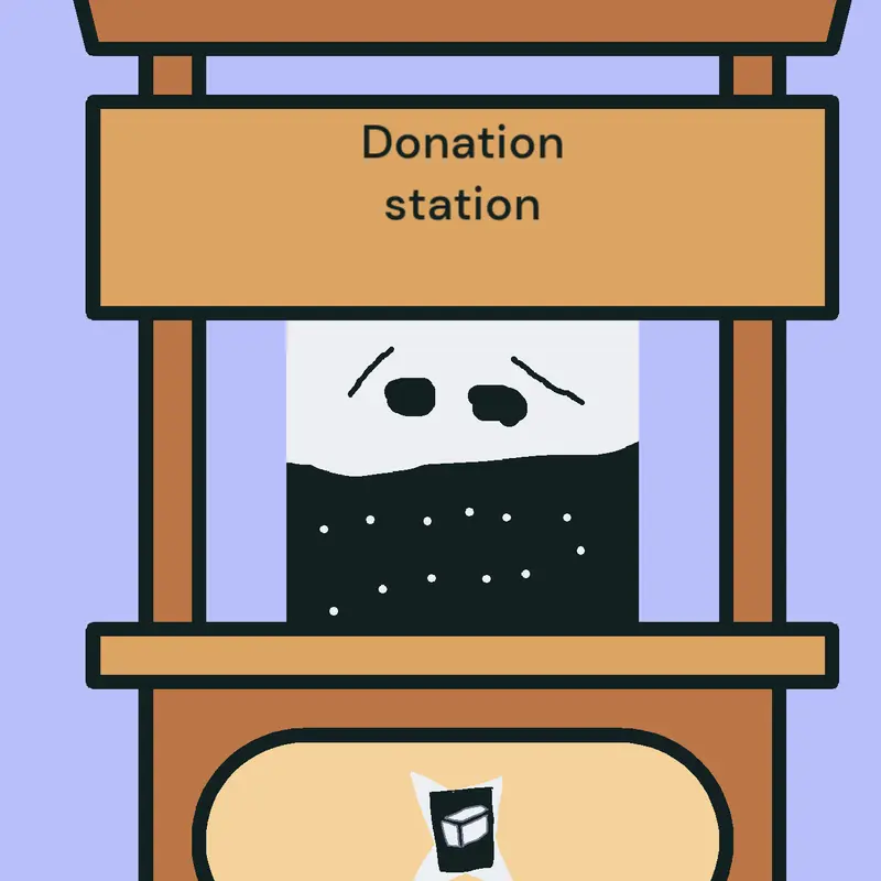 Donation station by @rushinging
