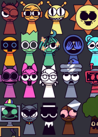 This is my own Sprunki mod, Virusprunki.