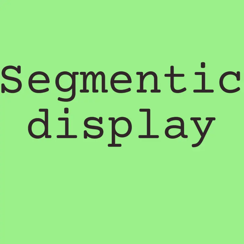 Segmentic display by @Lorant_is_a_deck