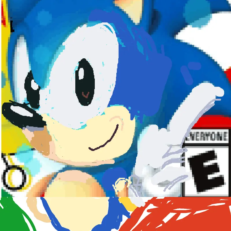 Sonic the hedgehog in castle by @KurtPhillip