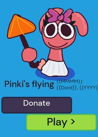 Pinky's flying game