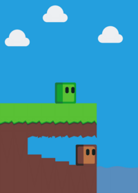 pov your Green cube