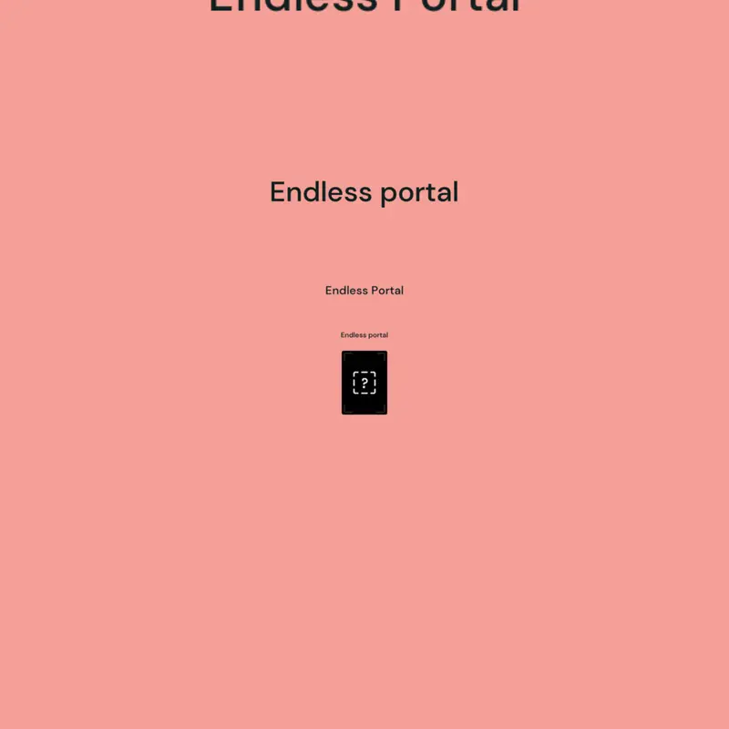 Endless Portal by @wander122021