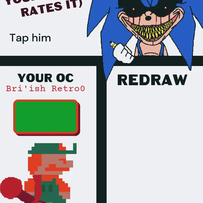 Bri'ish retro0 getting drawn! by @Crytigi-gaming