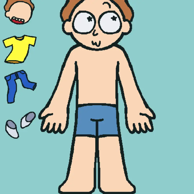 Morty Smith Dress Up Deck by @Apple_Morty