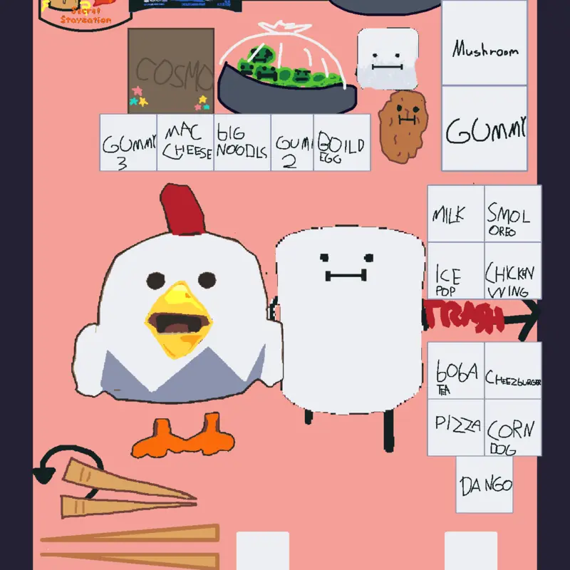 secret staycation and chicken gun by @prochicken55