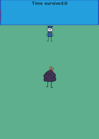 Trash guy run.