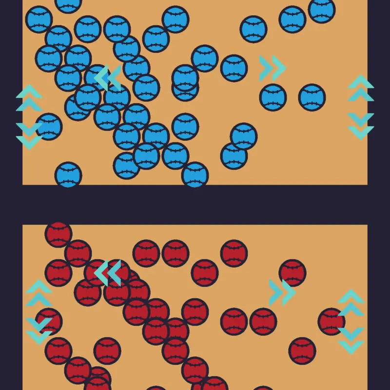 Blue vs red by @Xaulin1