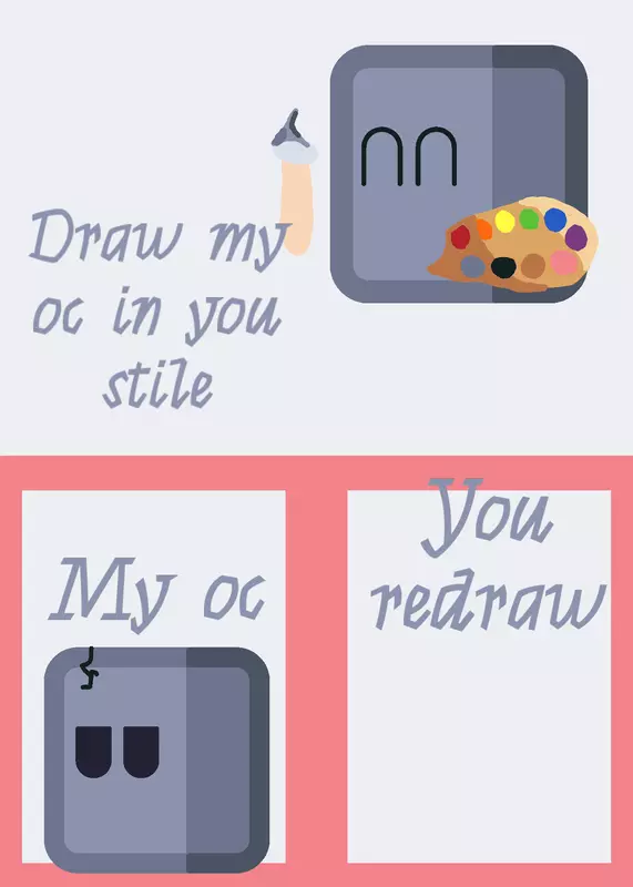 Only draw my OC in you stile by @_grey_cube_oficial2_